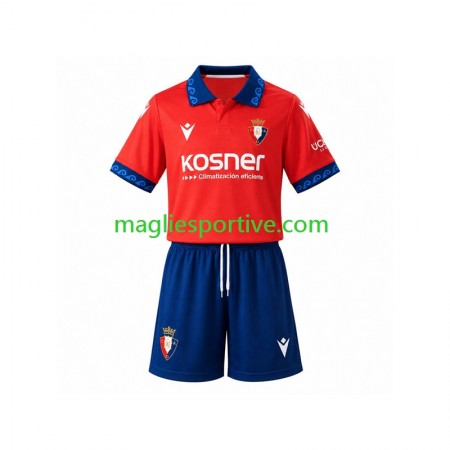 Completo Calcio CA Osasuna Bambino Divisa Prima 2026-2027 Completo Calcio CA Osasuna Bambino Divisa Prima 2026-2027